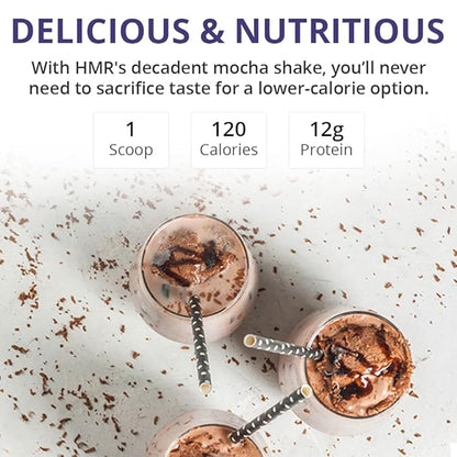 HMR 120 Shake Meal Replacement Powder | Mocha Shake Mix to Support Healthy Weight Loss | 12g of Protein | Nutritional Drink | Low Calorie Food | 12 Servings