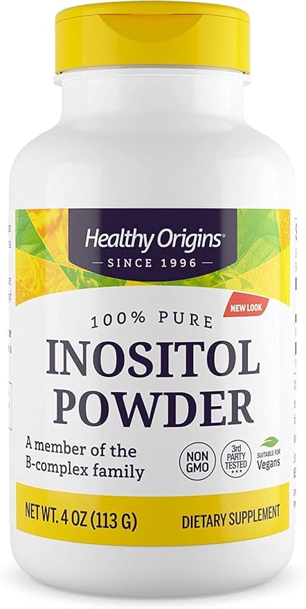 Healthy Origins Inositol Powder, 113.4 g - for Skin, Hair & Nail Health - Vitamin B8 Powder Supplement - Part of The B Complex Family - Vegan, Non-GMO & Gluten-Free Supplement - 4 Oz