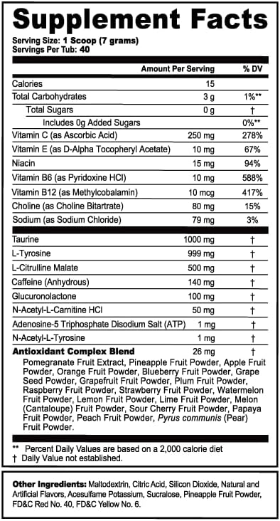 G Fuel Atari 2600+™ Energy Drink Powder, Pre Workout Caffeine Powder, Energy Powder Drink Mix for Gaming, Sugar Free Focus Amino, Vitamin + Antioxidants, 9.9oz (Red Explosive Fruit Gummy, 40 Servings)