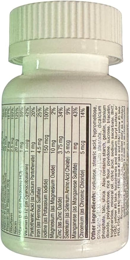 GeriCare One-Daily Multi-Vitamin & Minerals, Dietary Suplement Tablets (100 Count (Pack of 1))