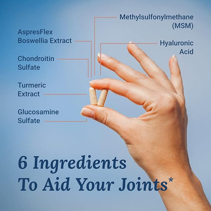 Live Conscious Glucosamine Chondroitin with MSM, Hyaluronic Acid, and More - MoveWell Joint Health Supplement