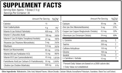 Morning Buzz Energy Drink Powder - Energy Boost Energy Drink - Sugar-Free Energy with Antioxidants - Morning Kickstart and Sports Nutrition Endurance Product - 30 Servings, Iced Tea, 8 Ounces