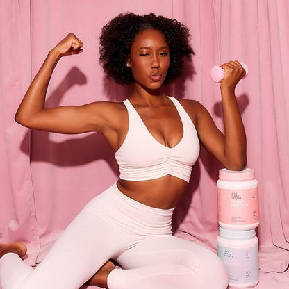 Love Sweat Fitness Organic Vegan Protein Powder | Vanilla | 28 Servings, 20g Protein, No Sugar, Vegan, Gluten Free, Non-GMO