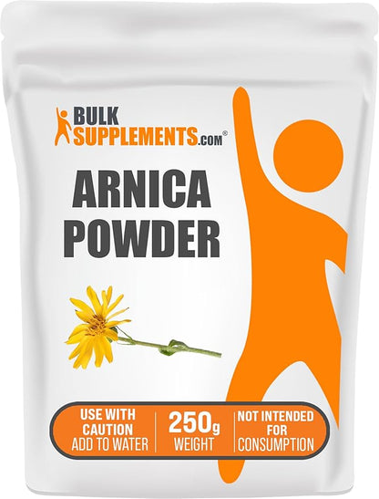 BulkSupplements.com Arnica Powder - Arnica Montana Powder, from Dried Arnica Flower - Arnica Flower Powder, Servings Vary, 250g (8.8 oz) (Pack of 1)