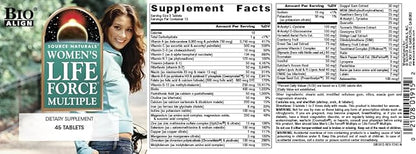 Source Naturals Women's Life Force Multiple, Daily Multivitamin & Immune Health Supplement - 45 Tablets