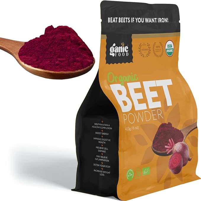 Organic Beet Root Powder, 16 Ounces
