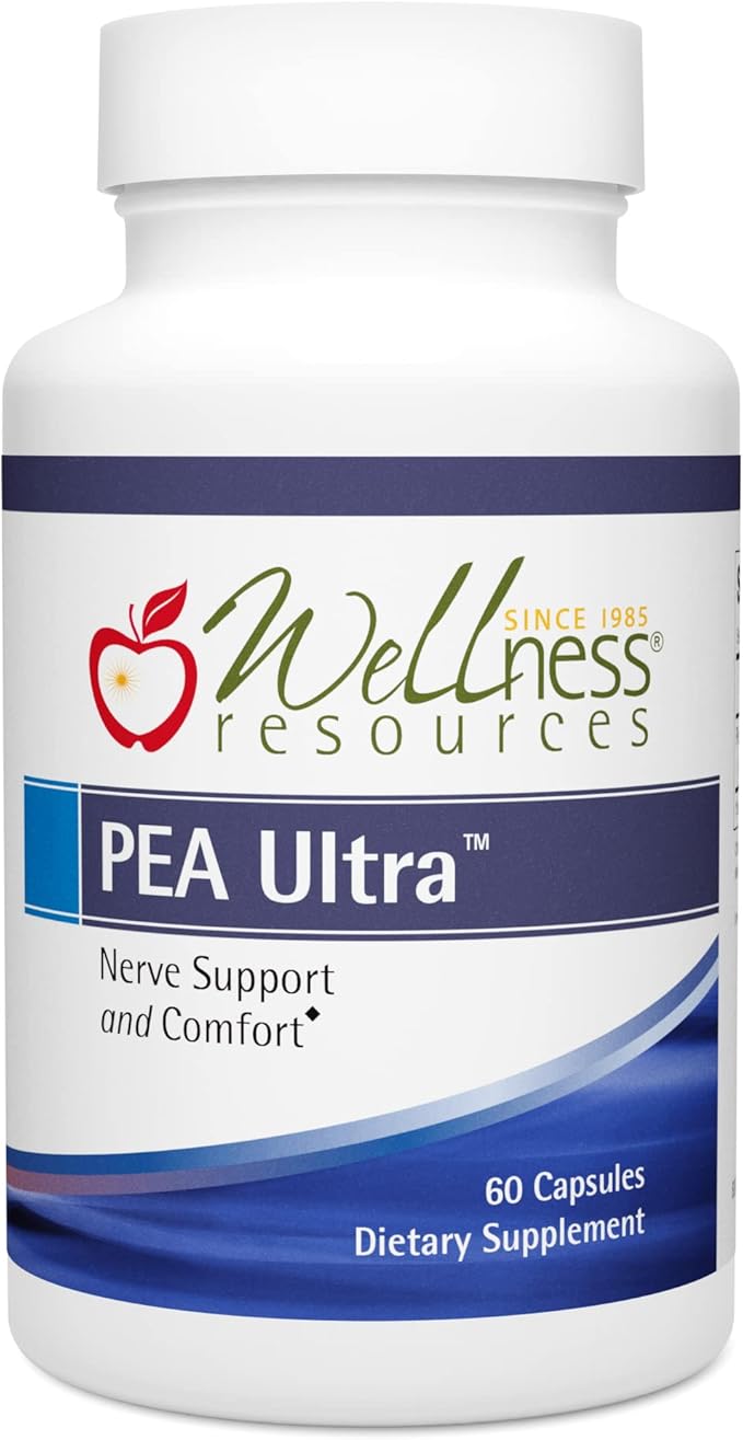 Wellness Resources Pea Ultra with Levagen+ High Absorption Pea for Minor Pain and Discomfort, 300mg Micronized Palmitoylethanolamide (60 Capsules)