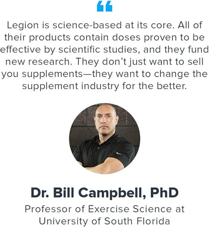 Legion Sucrosomial Magnesium Supplements - High Absorption Magnesium Supplement for Women & Men - Magnesium Mineral Supplements to Help Boost Athletic Performance & Overall Health - 120 Servings