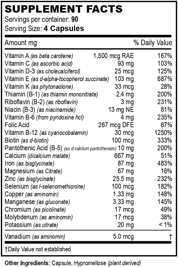 Bariatric Multivitamins, Multi-Plus Formula – (360 Count)