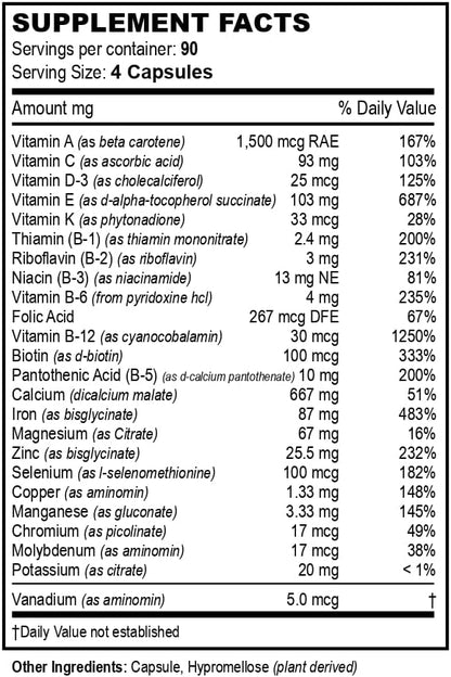 Bariatric Multivitamins, Multi-Plus Formula – (360 Count)