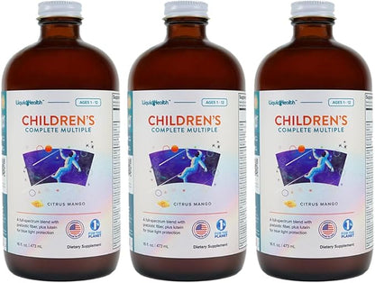 LIQUIDHEALTH 16 Oz Kids Liquid Multivitamin Complete Multiple for Children, Toddlers - Essential Vitamins & Minerals Supplement, Immune Support, Gluten Free, Non GMO, Prebiotic Fiber