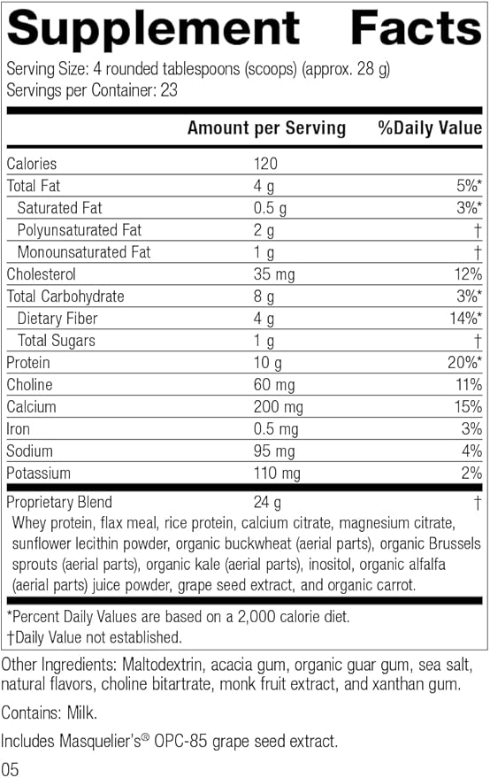 Standard Process Complete Vanilla-Whole Food Nutrition with Amino Acids,Immune Support and Antioxidant Support with Rice Protein,Grapeseed Extract,and Choline-Vegetarian,Vanilla-23 Ounce, 23 Servings