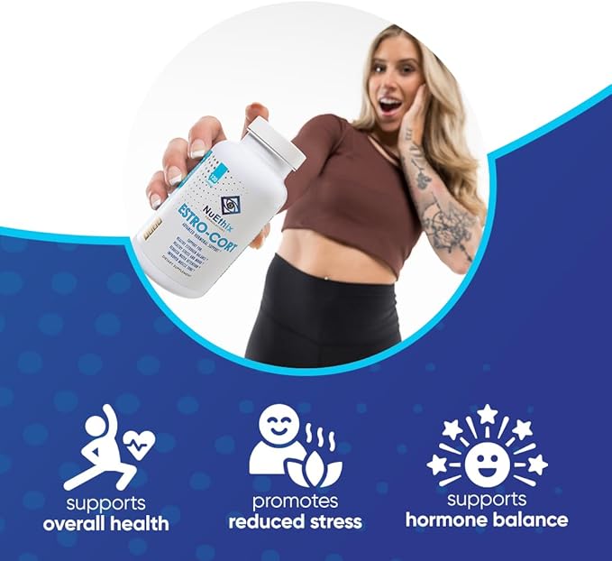 NuEthix Formulations Estro-Cort Anti-Estrogen Nutritional Support Dietary Supplement, 120 Capsules