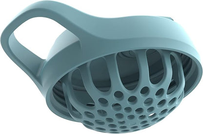 Promixx Pursuit Shaker Bottle Insulated Stainless Steel Water Bottle and Blender Cup, 18oz, Ocean Calm Blue