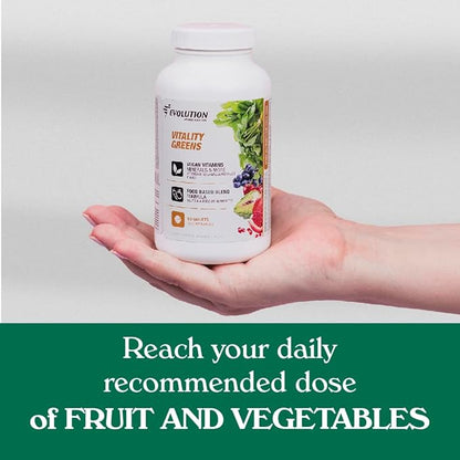 Evolution Advance Nutrition Vitality Green, 90 Tablets – Fruit and Veggie Supplement, Rich in Vitamins and Minerals – Vegan