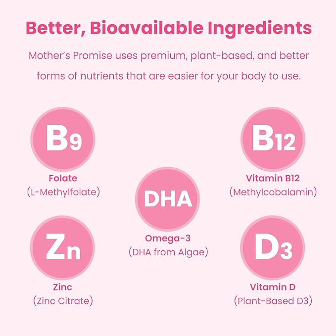 Prenatal Vitamin Gummies with DHA | Vegan Prenatal Vitamins for Women with Omega 3, Methylfolate, Choline & D3, Pregnancy Vitamins for Fetal Development | Gummy Multivitamin Supplement, 120 Count