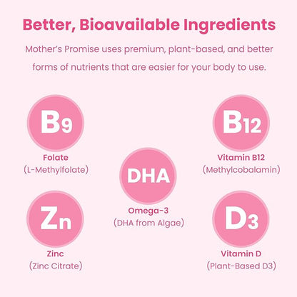 Prenatal Vitamin Gummies with DHA | Vegan Prenatal Vitamins for Women with Omega 3, Methylfolate, Choline & D3, Pregnancy Vitamins for Fetal Development | Gummy Multivitamin Supplement, 120 Count