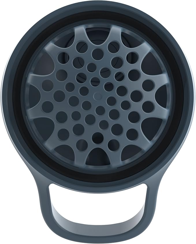 Promixx Pursuit Shaker Bottle Insulated Stainless Steel Water Bottle and Blender Cup, 18oz, Midnight Blue