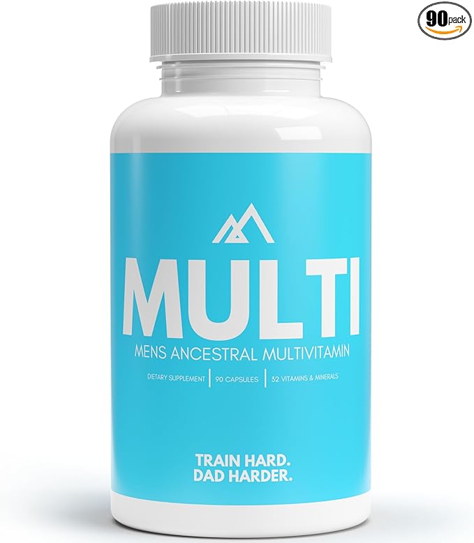 Multivitamin, Ancestral Daily Complete Vitamin for Men, 32 Vitamins & Minerals Including Vitamin A, B, C, D, Zinc, Magnesium, Paleo & Keto Friendly