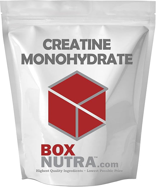 BoxNutra Creatine Monohydrate Powder - Creatine Powder for Men and Women Increases Muscle Gain - Unflavored Creatine Dissolves Well in Shakes, Smoothies, and More, 200 Servings