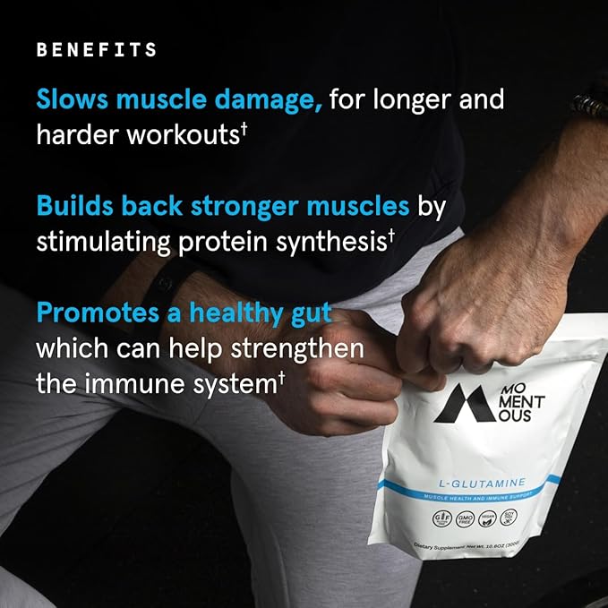 Momentous L-Glutamine Powder, 60 Servings