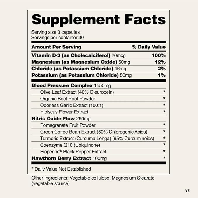 Snap Supplements Heart Health Supplements and Blood Circulation Supplements, 90 Capsules