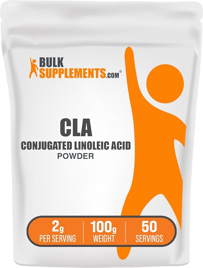 BulkSupplements.com Conjugated Linoleic Acid Powder - CLA Conjugated Linoleic Acid, CLA Supplements, CLA Powder - Gluten Free, 2000mg per Serving, 100g (3.5 oz) (Pack of 1)