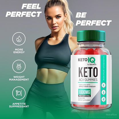 Keto IQ ACV Gummies, Keto IQ Gummies Advanced Weight Loss, Effective SlimmingGummies, Keto IQ + ACV Gummy, Fast Acting KetoIQ Diet Gummies, Gomitas Reviews (60 Gummies)