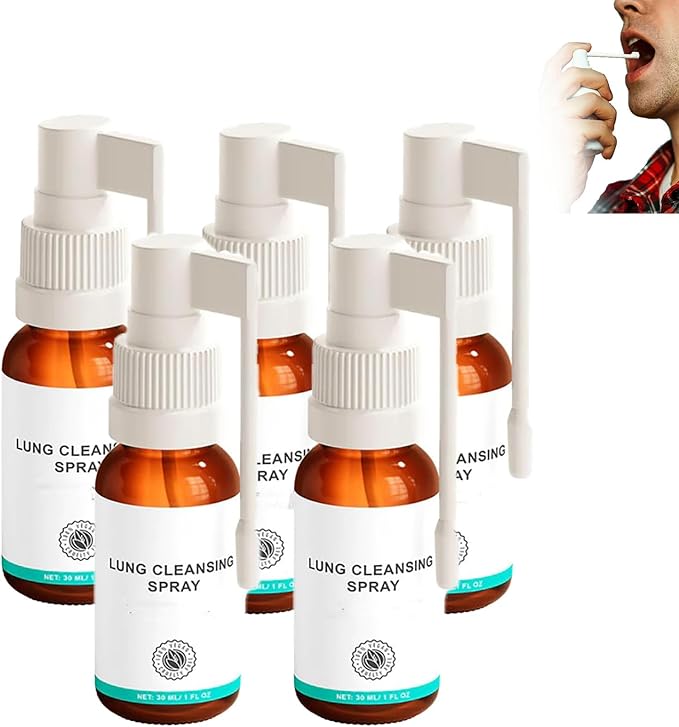 Lung Cleansing Spray,Herbal Lung Cleansing Spray,Herbal Lung Cleanse Mistm, (5PCS)