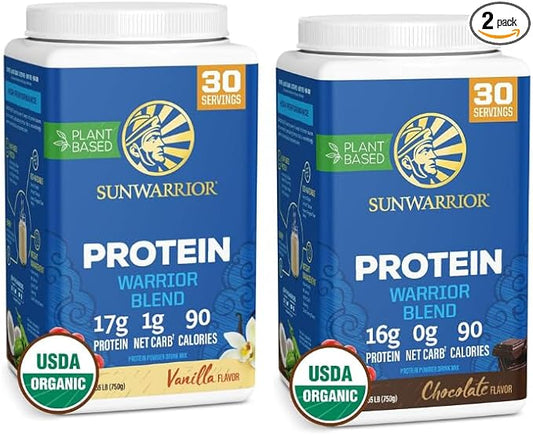 Vegan Organic Protein Powder Plant-Based Bundle - 2 Pack