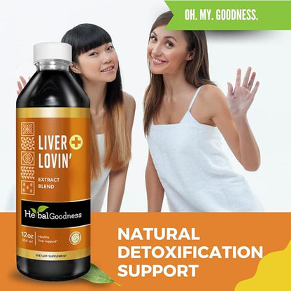 Herbal Goodness Liver Lovin Cleanse Detox & Repair Herbal Supplement - Natural Liver Support with Milk Thistle, Chanca Piedra, Burdock, Ashwaghanda & More, Digestive Aid, Non-GMO, 12oz
