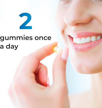 Omega 3 Fish Oil Gummies for Adults with Omega 3 EPA/DHA, Heart Health, Strength Joint & Brain Support 60 Gummies Natural Orange & Apple Flavor - Non-GMO, Gluten Free