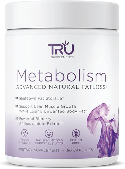 TRU Metabolism, Advanced Fat Loss, Fight Cravings, Boost Mood, No Jitters or Crash, 30 Servings