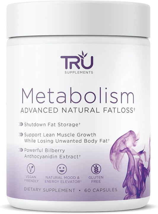 TRU Metabolism, Advanced Fat Loss, Fight Cravings, Boost Mood, No Jitters or Crash, 30 Servings