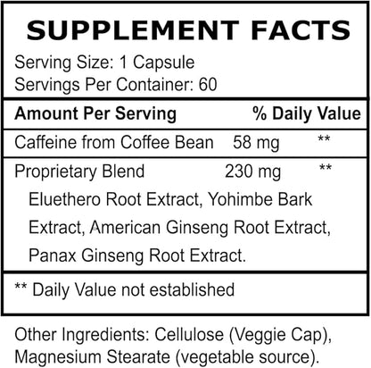 Extreme Energy - Fast, All-Day Energy Pills That Reduce Fatigue - All-Natural Energy Supplement for Women & Men - Boosts Energy, Alertness Without Crash or Jitters - 60 Capsules