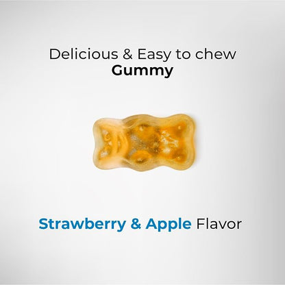 Multivitamin Gummies for Adults, Vitamins A, C, D, E, B6 and B12, Support Energy, Immunity, Metabolism & Muscle Function 60 Gummies Natural Strawberry & Apple Flavor - Non-GMO, Gluten Free