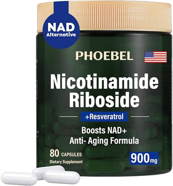 New Supplement Nicotinamide Riboside Resveratrol-900mg, Supplement for Men and Women(80 Capsules)