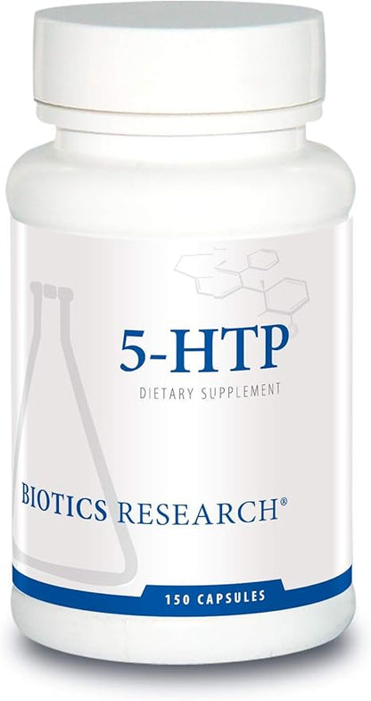 Biotics Research 5HTP 50mg 5HTP Brain Health Promotes Calm Relaxed Mood Overall Sense of Well Being. Serotonin Production. 150 Capsules