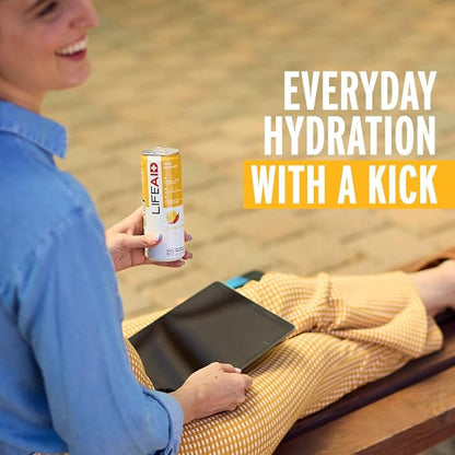 LIFEAID Vitality Blend, Daily Vitamins, Healthy Soda Replacement, 100% Clean, Vegan, GF cans, 12 Fl Oz (Pack of 24)