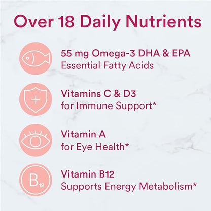 SmartyPants Teen Girl Multivitamin Gummies: Omega 3 Fish Oil (EPA/DHA), Vitamin C, D3, B12, Vitamin A, K & Zinc, Gluten Free, Includes Biotin to Support Hair, Skin & Nails, 120 Count (30 Day Supply)