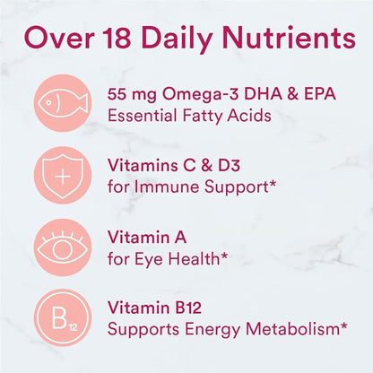 SmartyPants Teen Girl Multivitamin Gummies: Omega 3 Fish Oil (EPA/DHA), Vitamin D3, C, Vitamin B12, B6, Vitamin A, K & Zinc, Gluten Free, Three Fruit Flavors, 120 Count (30 Day Supply) (Pack of 2)