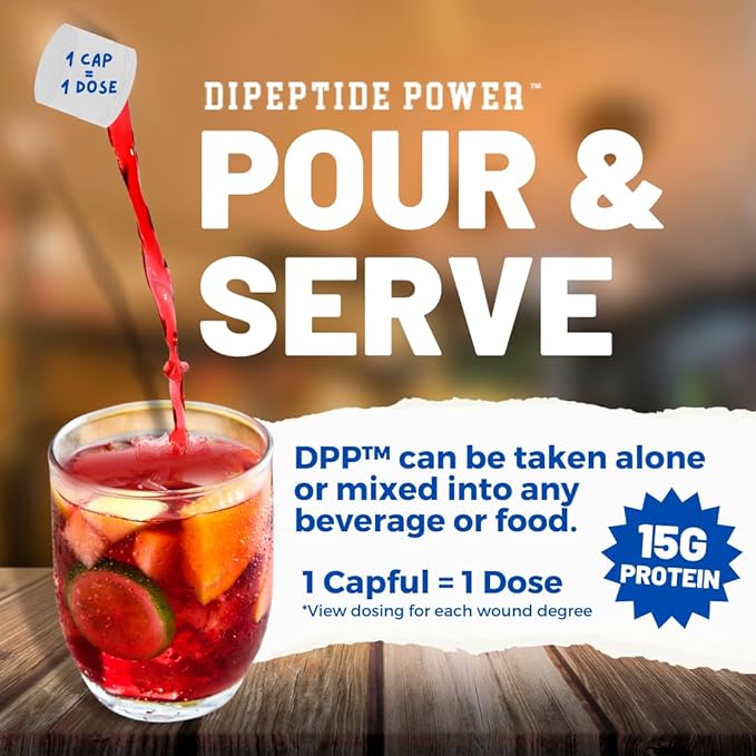 Nutritional Designs DPP Dipeptide Power Liquid Collagen & Whey Protein Supplement, Sugar-Free, Promotes Healthy Skin & Hair for Men & Women, Watermelon, Single Serve Packet, 1 oz (100 Packets)