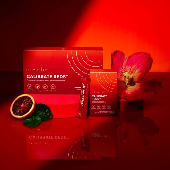 Calibrate Reds | Natural Weight Control Formula for Women & Men | Reduce Cravings | Healthy Weight Support | Vegan | 30 Sachets (2g Powder ea)