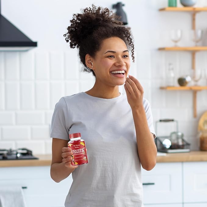 Fruits and Vegetables Supplements for Adults: Tasty and Nutritious Fruit and Veggies Gummies Supplement for Adults, Made in USA, Non-GMO, Gluten-Free (60 Super Green Veggies, 60 Super Fruits) 2-pack