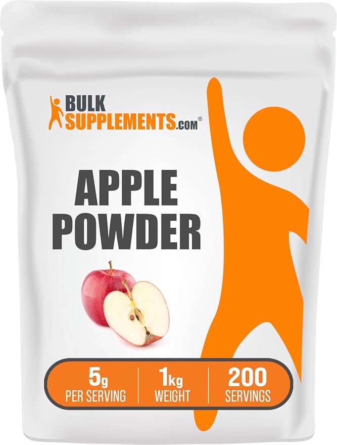 BulkSupplements.com Apple Powder - Apple Fruit Powder, Superfood for Digestive Support - Natural & Gluten Free, 5g per Serving, 1kg (2.2 lbs) (Pack of 1)