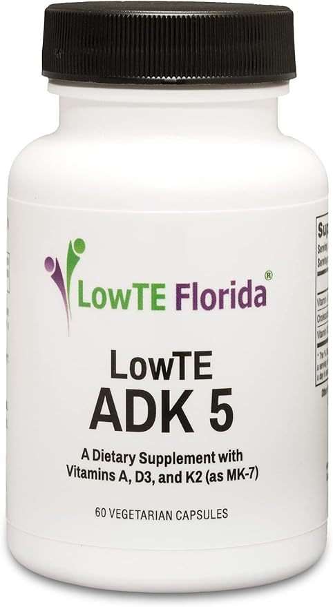 ADK 5 - Multivitamin Including Vitamin D3 5,000 iu, Vitamin K2 mk-7 & Vitamin A for Strong Bones & Teeth*, Arterial Health & Immune Support*, Gluten Free (60 Day Supply)