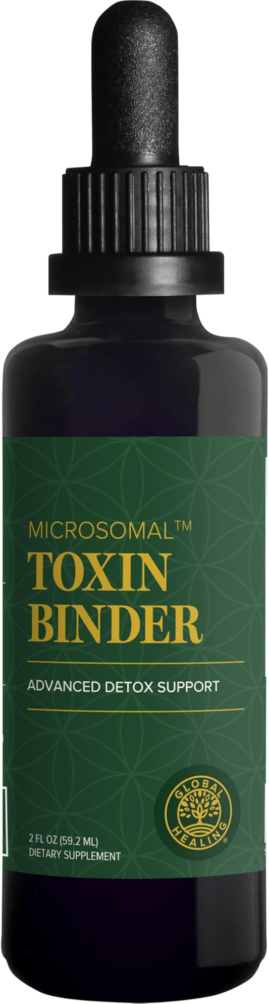 Global Healing MicroSomal Toxin Binder - Detox Support - 2 Fl Oz