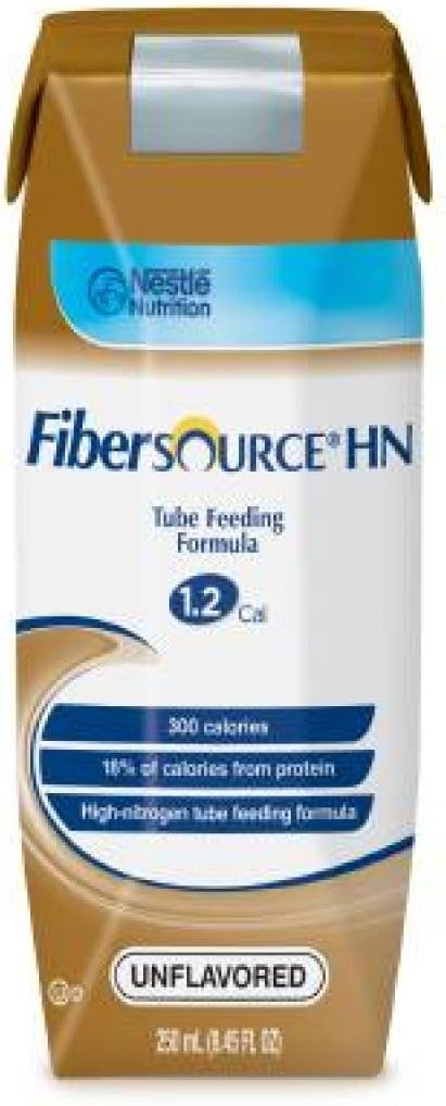 Nestle Fibersource HN Nutritionally Complete Unflavored, 8 oz - 1/Pack of 12
