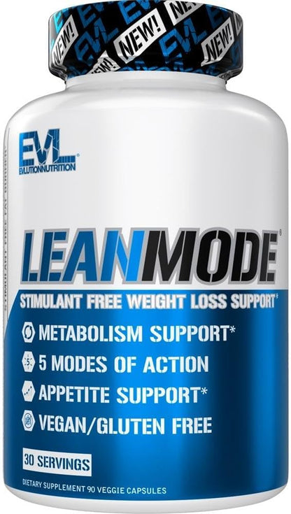 EVL Metabolic Energy Supplement - Multipurpose Herbal Metabolic Support with Invigorating Green Coffee Bean Extract - LeanMode Green Tea and Garcinia Cambogia Capsules - 30 Servings