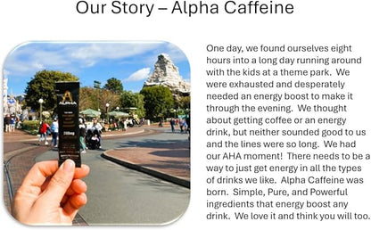 Drink Energizer I Energy Boost Any Drink I 200mg Unflavored Pure Caffeine Powder I Energy in just 30 Minutes I 15 Sticks